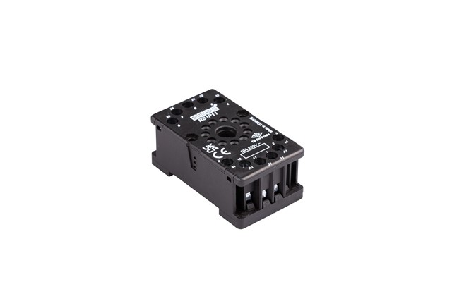 RS1 Series 11 Pin Black Relay Socket